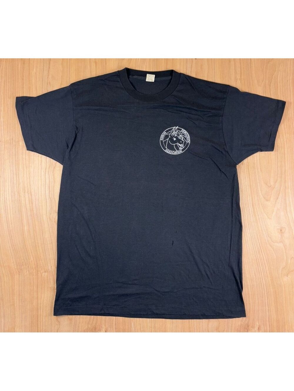 VIntage 80s Edison Democratic Assoc tshirt Single Stitch political democrat nj